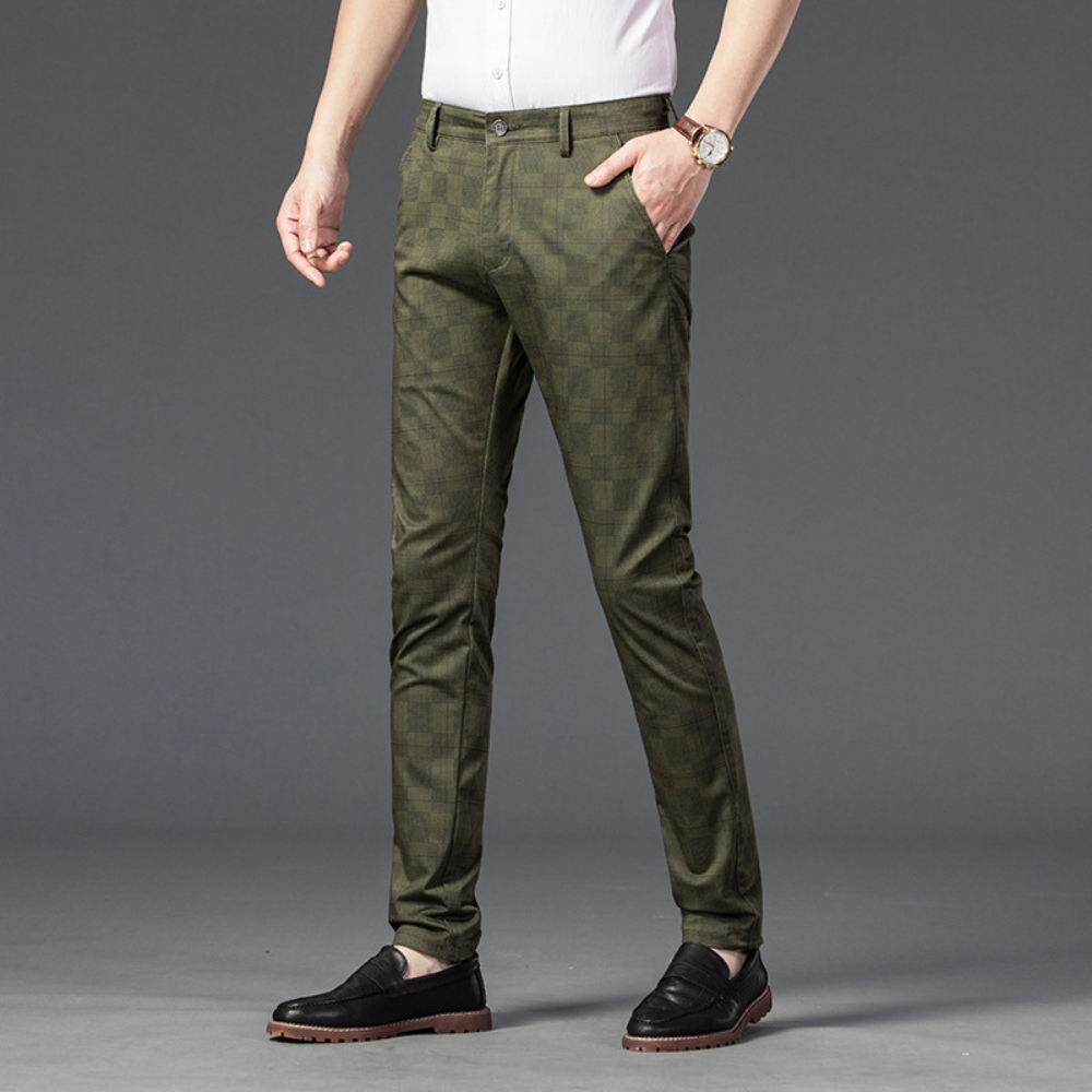 Armond Plaid Casual Pants