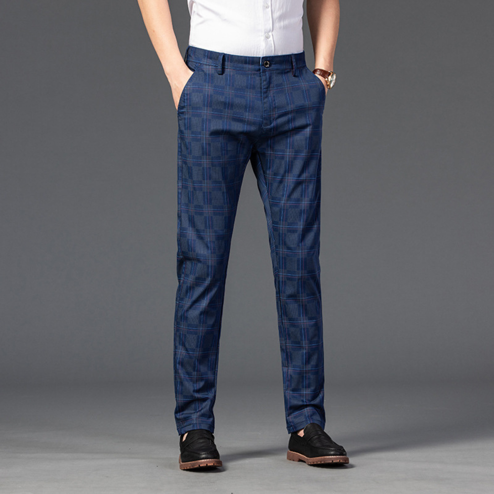 Armond Plaid Casual Pants