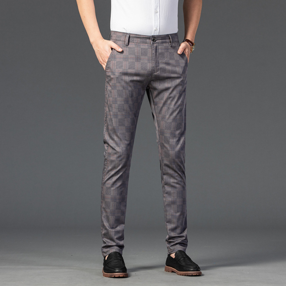 Armond Plaid Casual Pants
