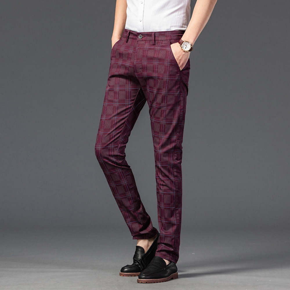 Armond Plaid Casual Pants