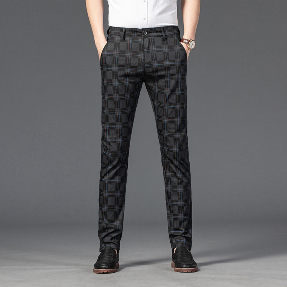Armond Plaid Casual Pants