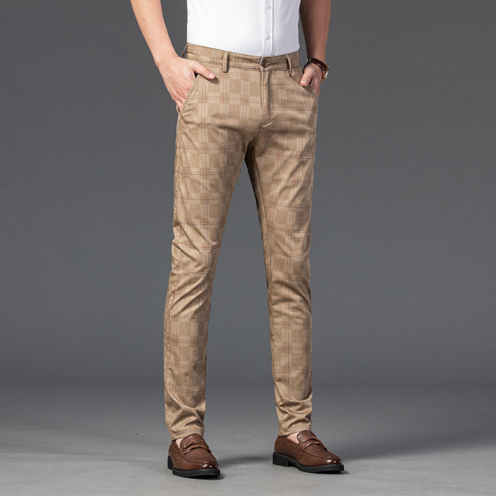 Armond Plaid Casual Pants