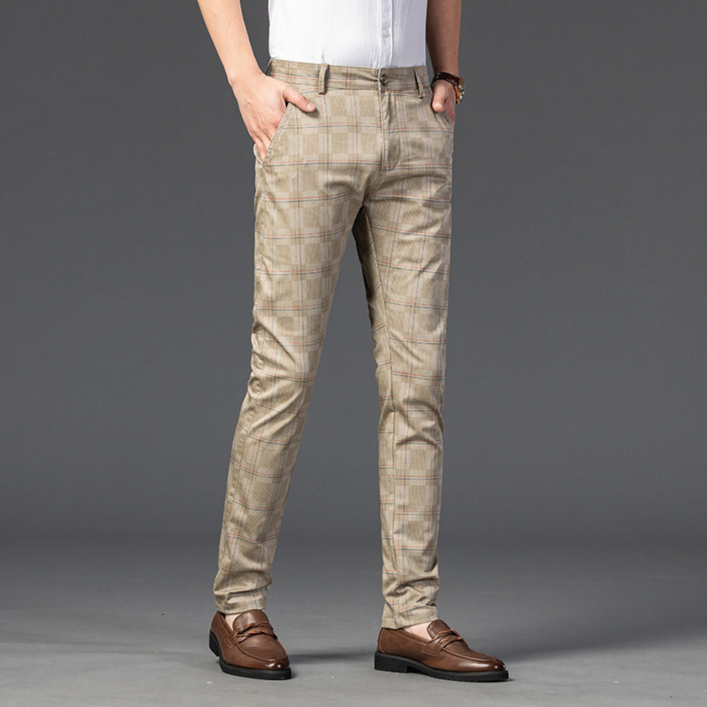 Armond Plaid Casual Pants