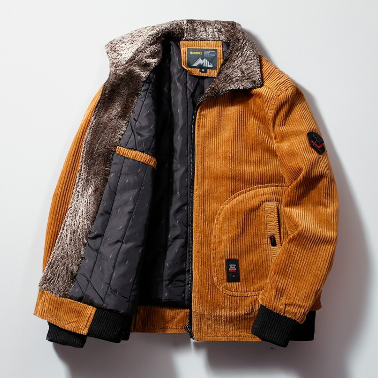 ECKE Men's Winter Corduroy Jacket