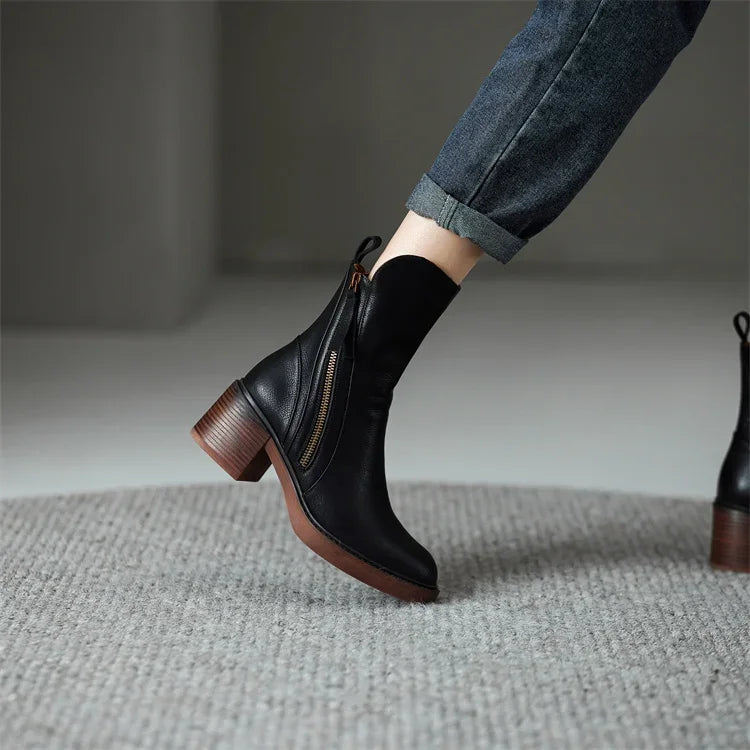 Morana Leather Ankle Boots