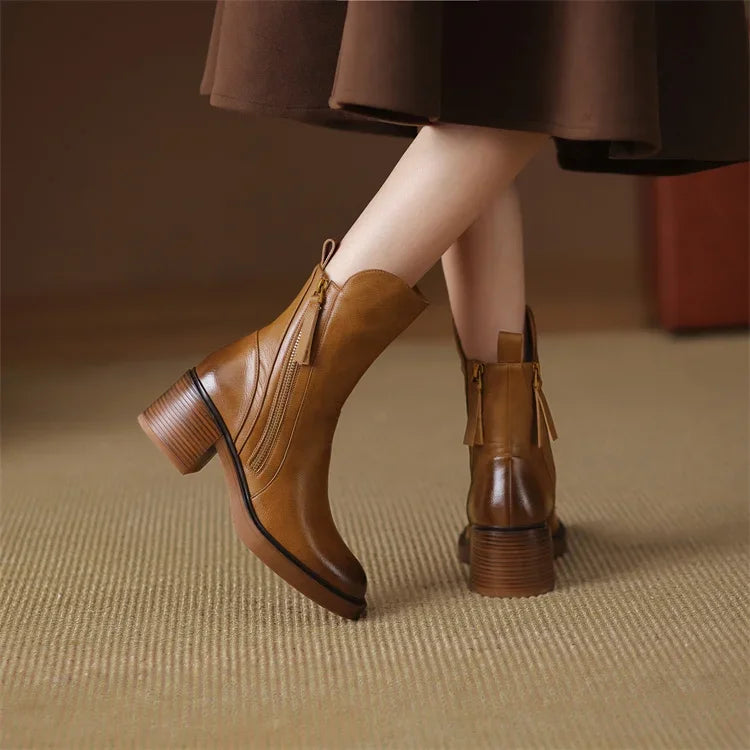 Morana Leather Ankle Boots