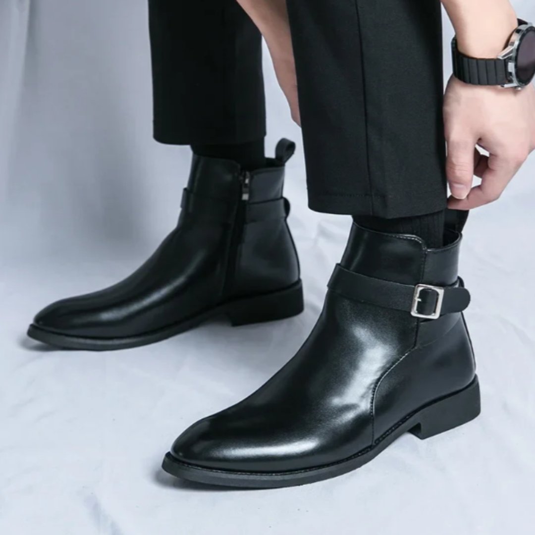 Deniro Leather Chelsea Boots - Hayes Carter