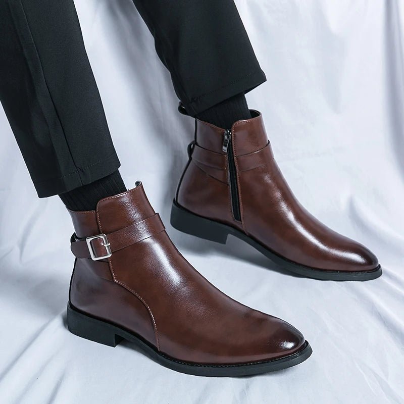 Deniro Leather Chelsea Boots - Hayes Carter