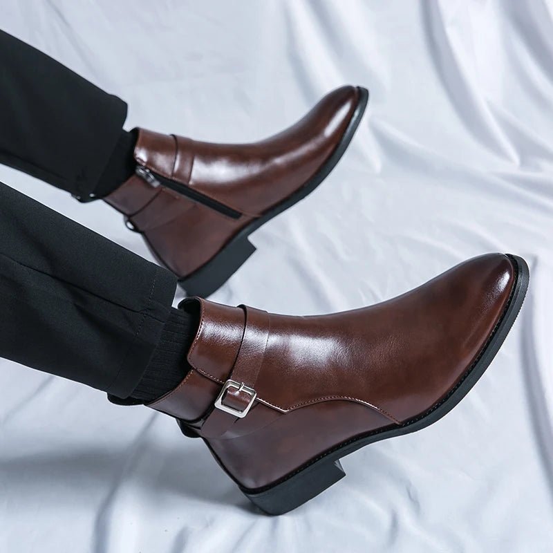 Deniro Leather Chelsea Boots - Hayes Carter