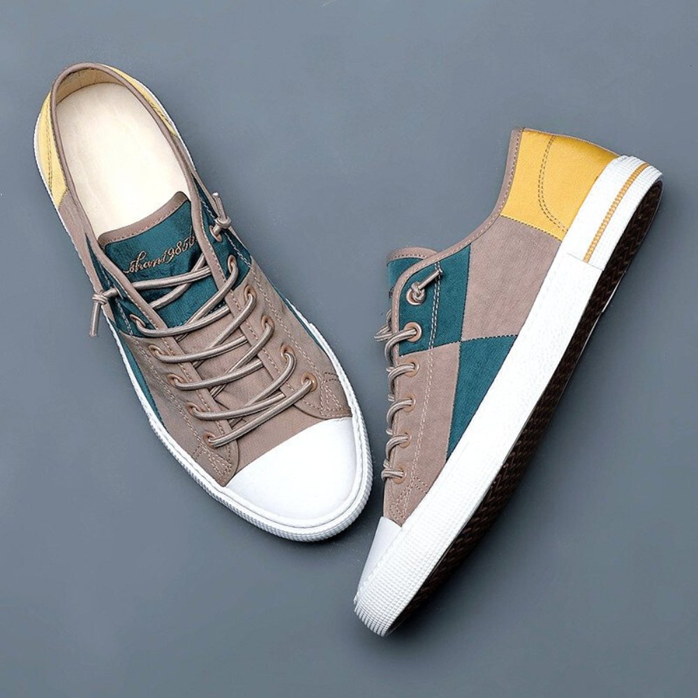 Ecke Mosaic Canvas Shoes - Hayes Carter