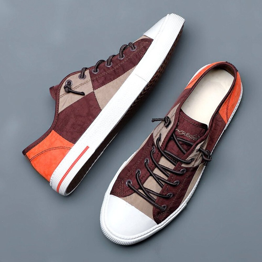 Ecke Mosaic Canvas Shoes - Hayes Carter