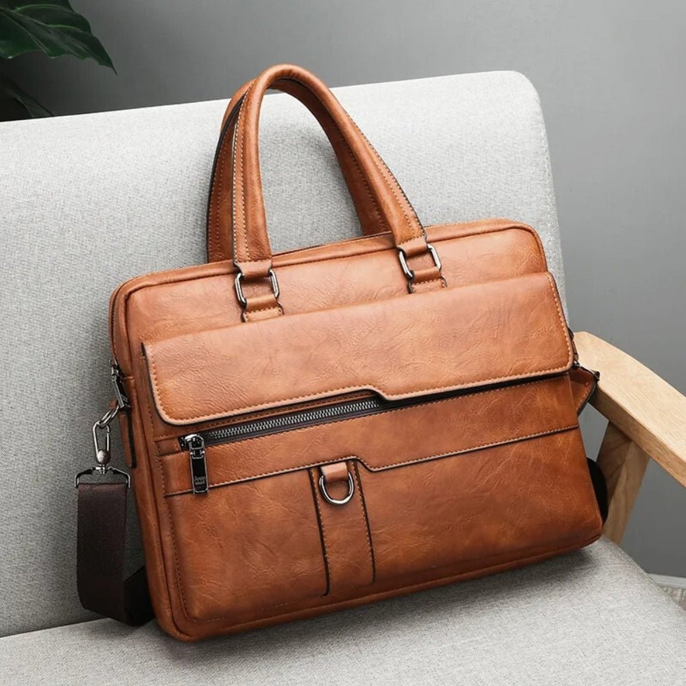 Fiorenzo Leather Briefcase - Hayes Carter