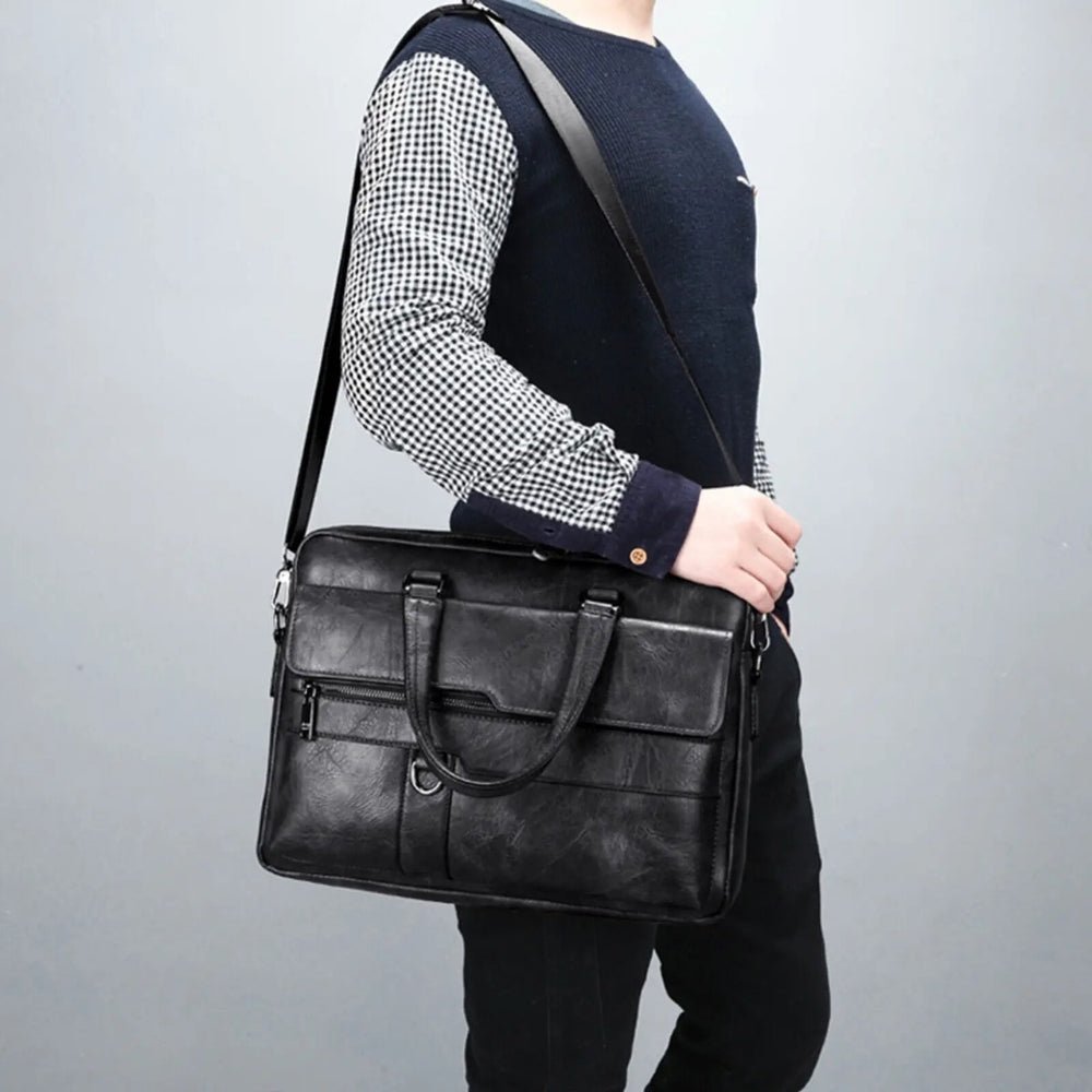 Fiorenzo Leather Briefcase - Hayes Carter