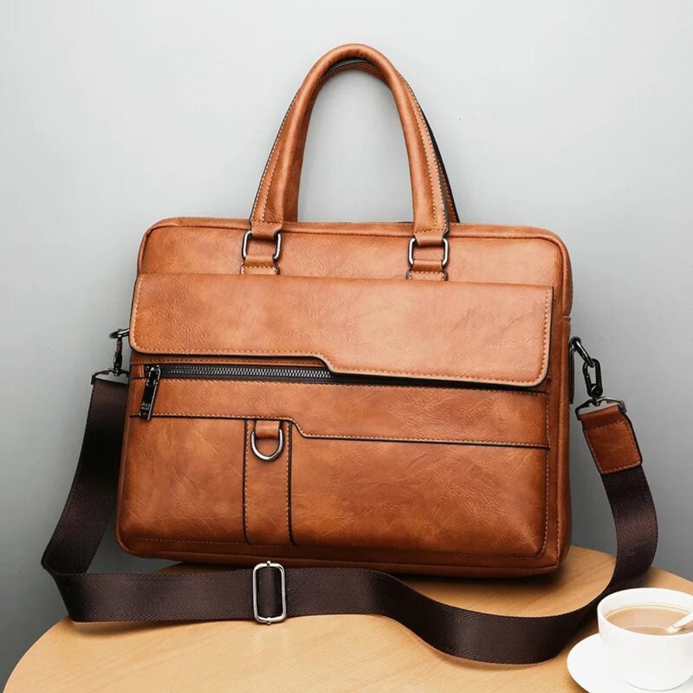 Fiorenzo Leather Briefcase - Hayes Carter