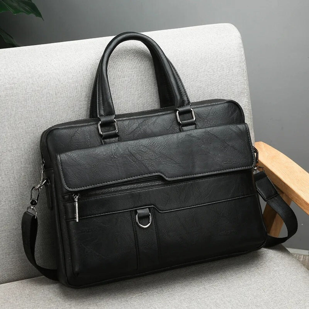 Fiorenzo Leather Briefcase - Hayes Carter