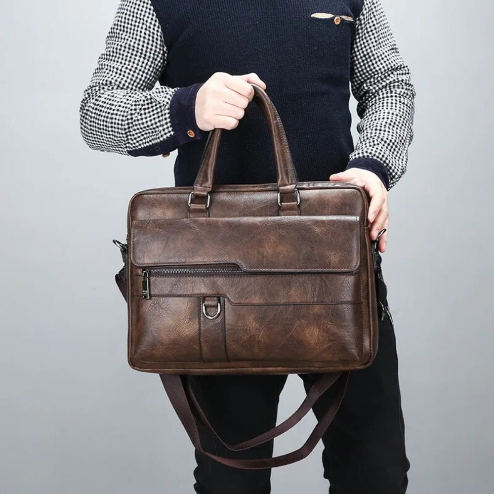 Fiorenzo Leather Briefcase - Hayes Carter