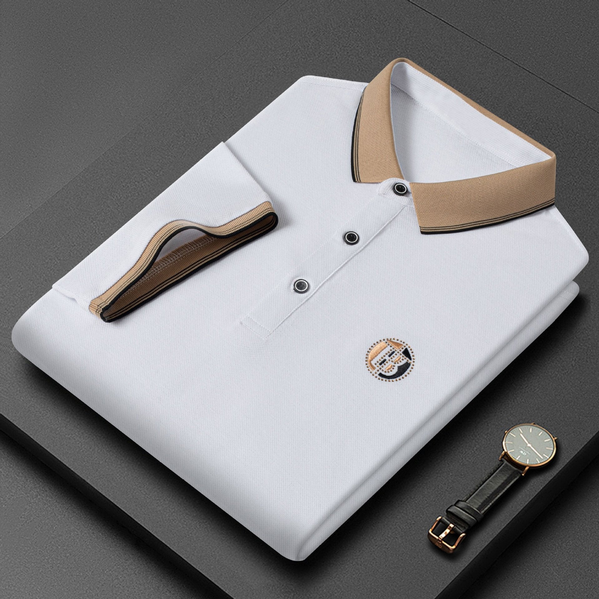 Golden Titanium Polo Shirt - Hayes Carter