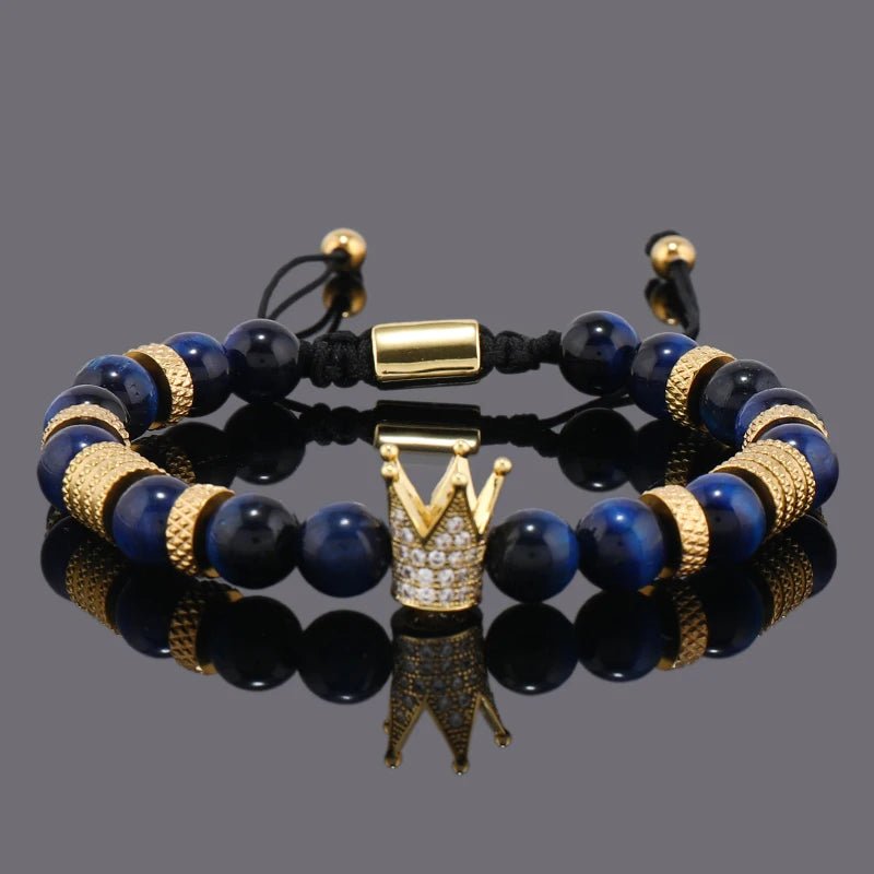 Imperio Beaded Crown Bracelet - Hayes Carter