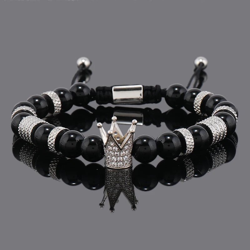 Imperio Beaded Crown Bracelet - Hayes Carter