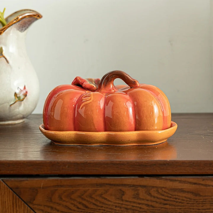 Gourmelo Pumpkin Ceramic Dining Plate