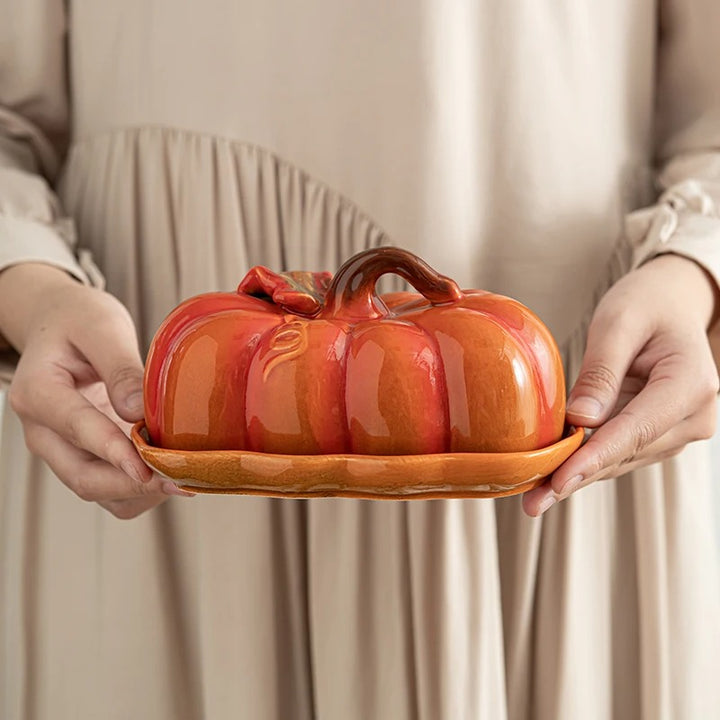 Gourmelo Pumpkin Ceramic Dining Plate