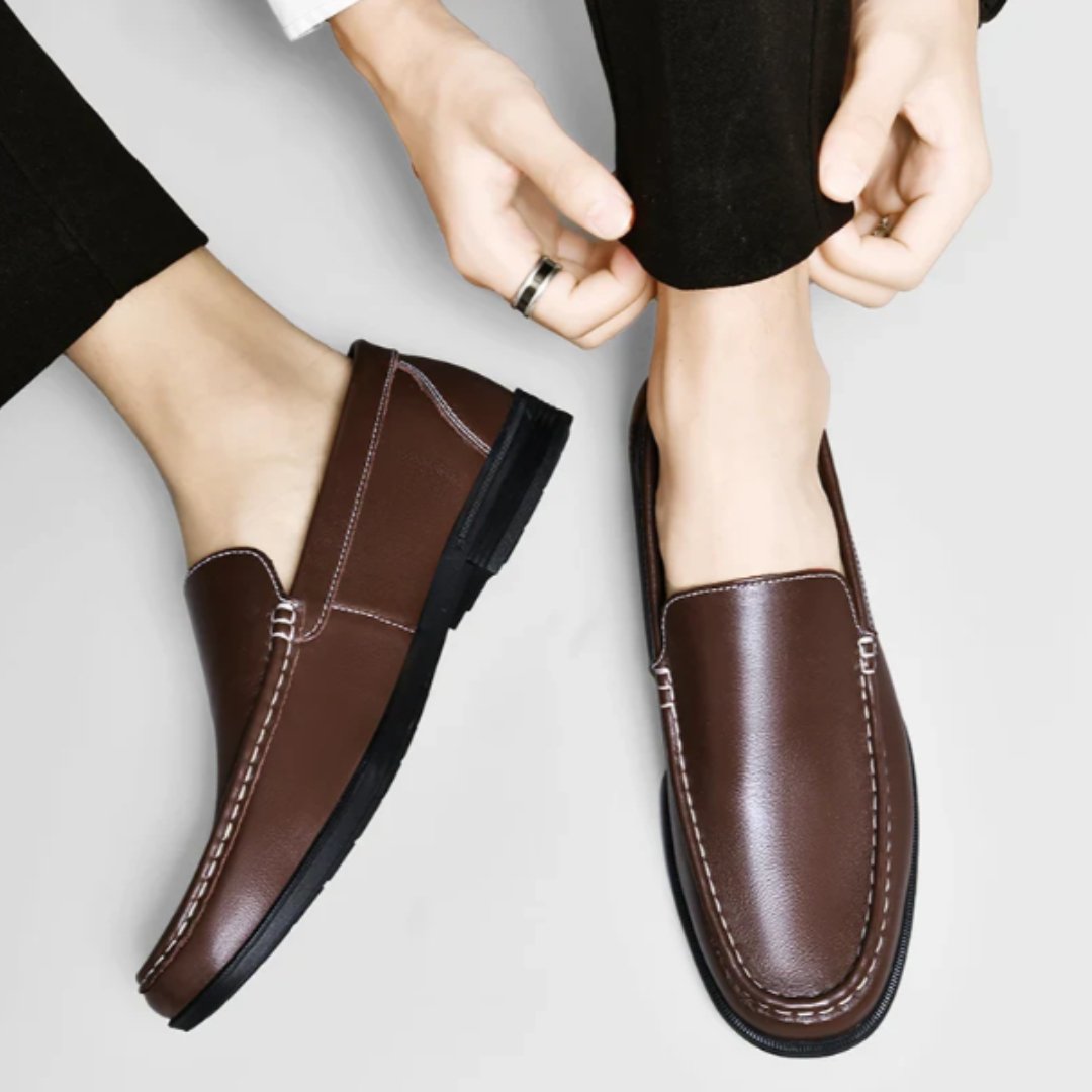 Matteo Genuine Leather Loafers - Hayes Carter