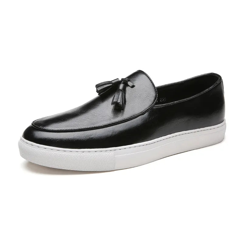 Men's Italian Cologne Leather Loafers - Hayes Carter