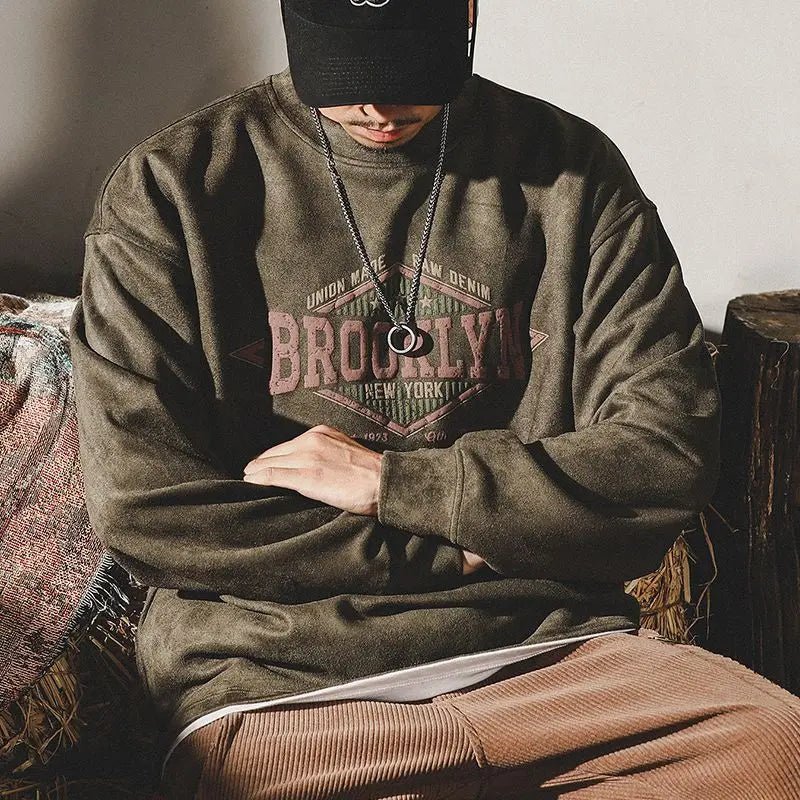 Men's Retro Brooklyn Sweatshirt - Hayes Carter