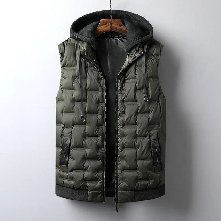 Men's Seattle Hooded Vest - Hayes Carter