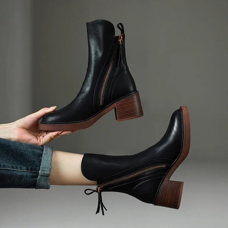 Morana Leather Ankle Boots - Hayes Carter