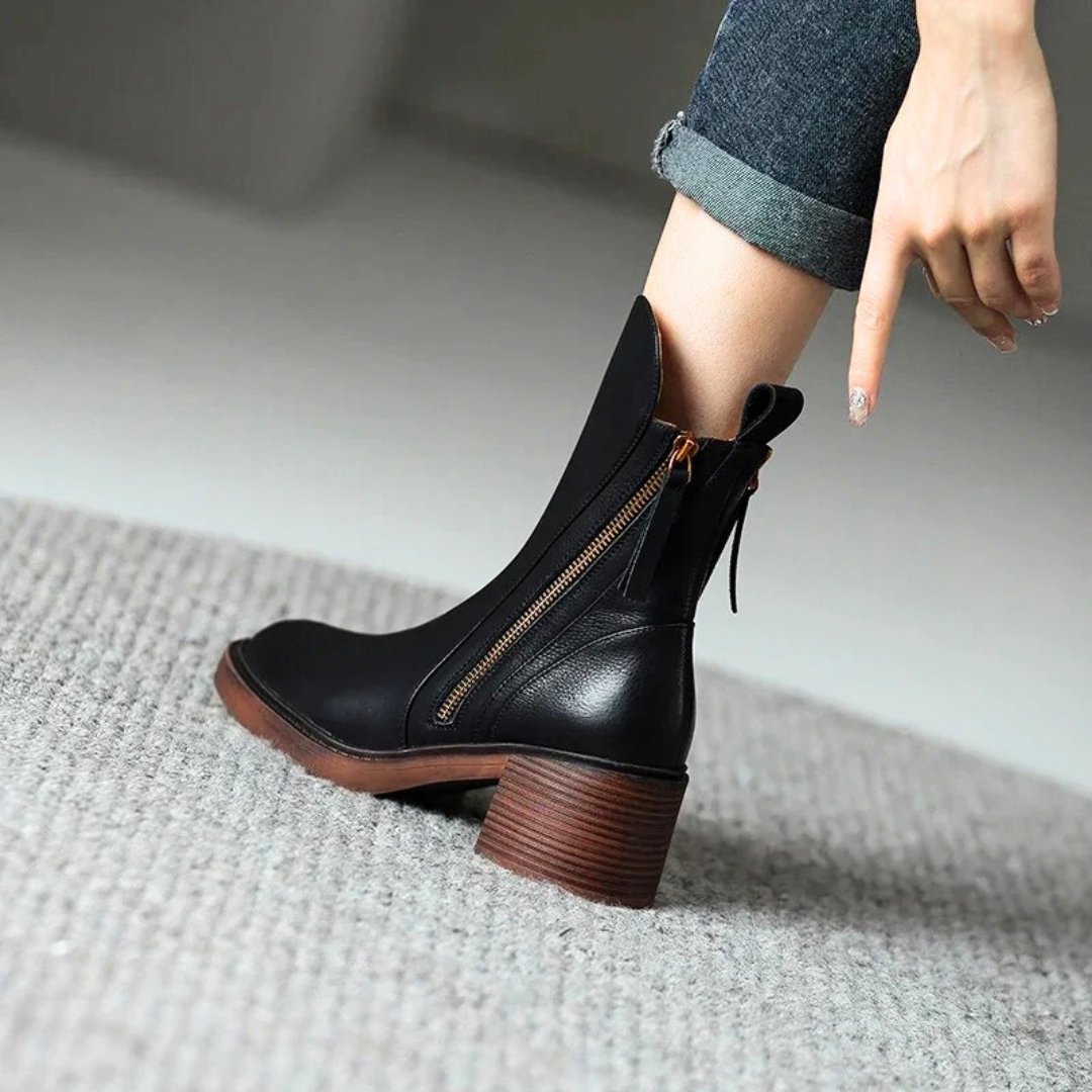 Morana Leather Ankle Boots - Hayes Carter