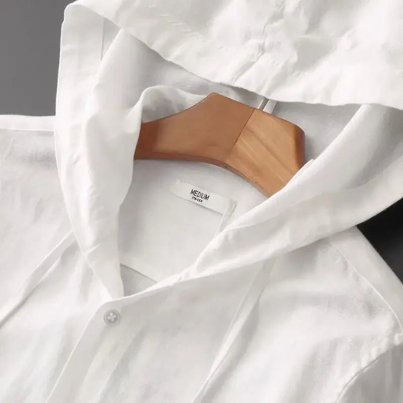 Naples Hooded Long Sleeve Shirt - Hayes Carter