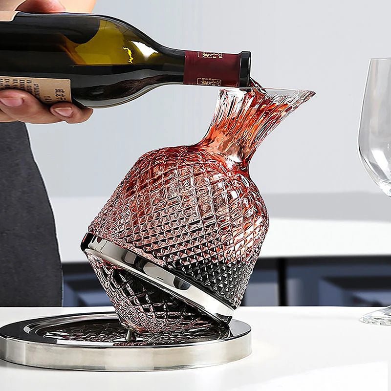 Prestige Crystal Rotating Decanter - Hayes Carter