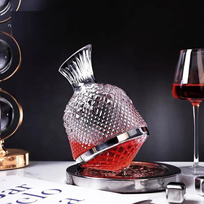 Prestige Crystal Rotating Decanter - Hayes Carter