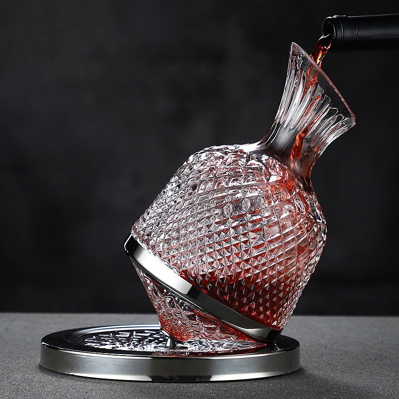 Prestige Crystal Rotating Decanter - Hayes Carter