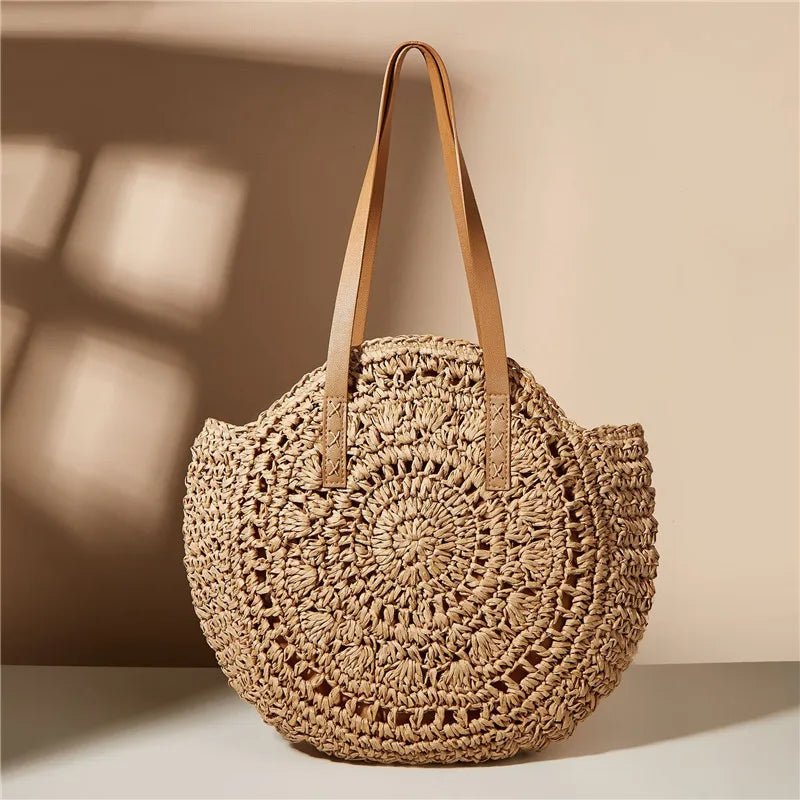 Riviera Retro Straw Shoulder Bags - Hayes Carter