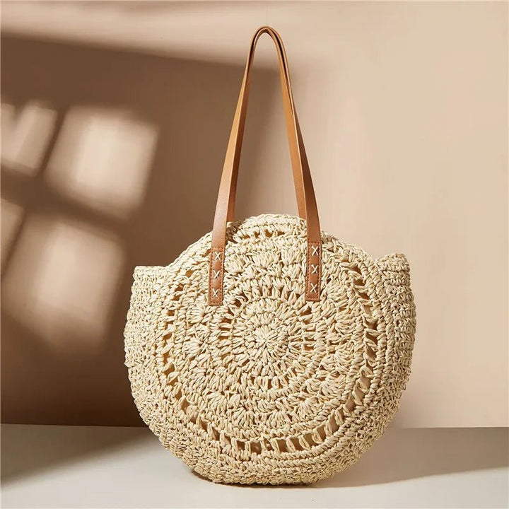 Riviera Retro Straw Shoulder Bags - Hayes Carter