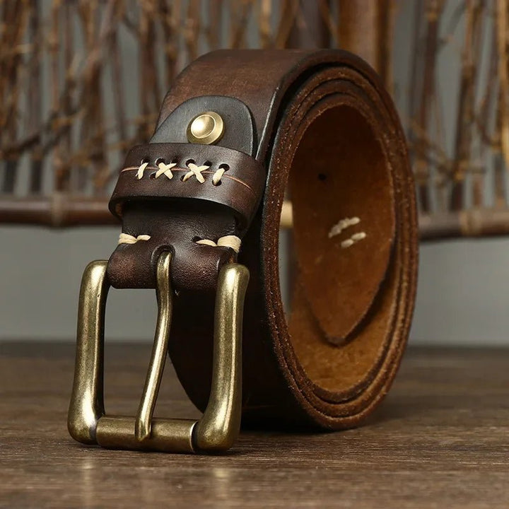 Vintage Cowhide Leather Belt - Hayes Carter