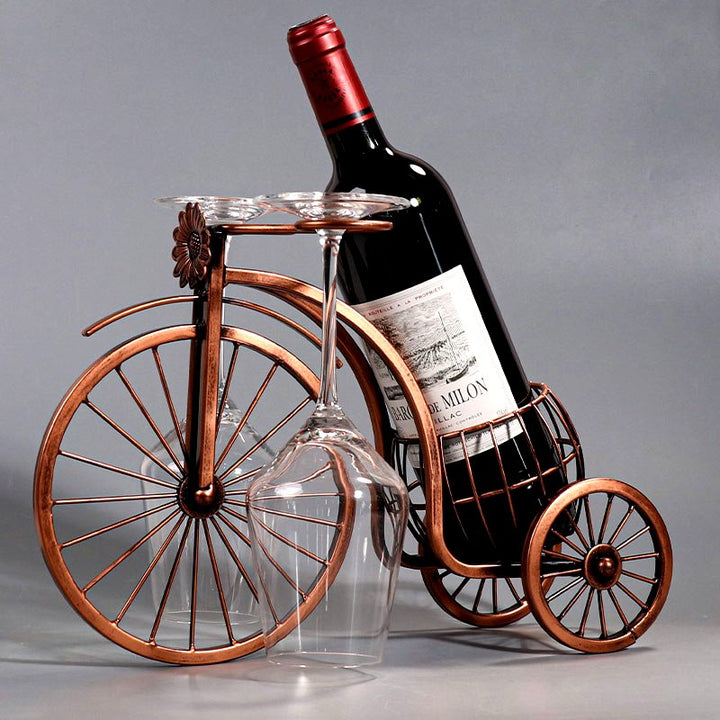 Vintage Wine Bottle Holder Bicycle Decoration - Hayes Carter