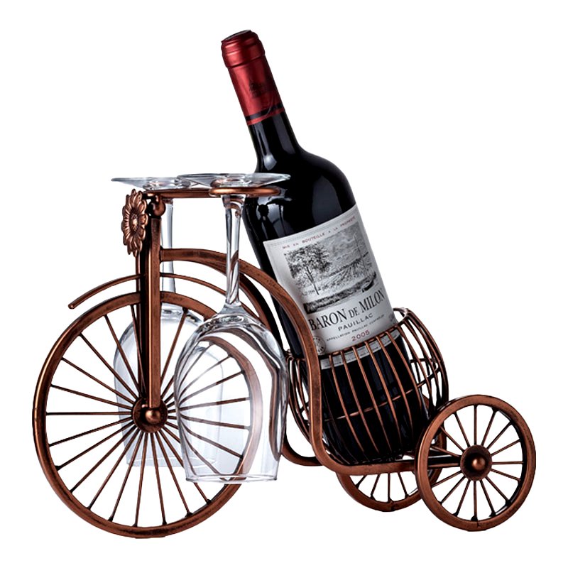 Vintage Wine Bottle Holder Bicycle Decoration - Hayes Carter