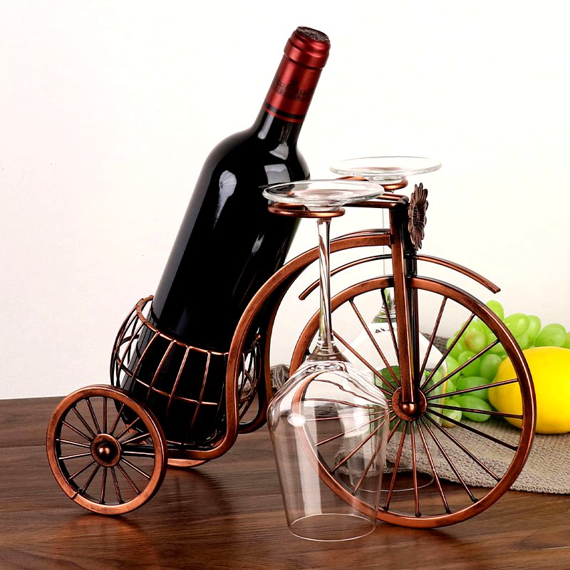 Vintage Wine Bottle Holder Bicycle Decoration - Hayes Carter