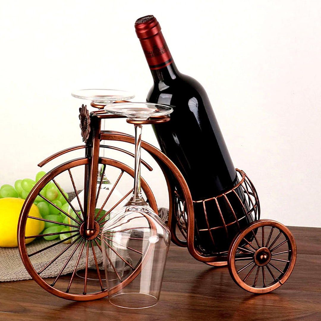 Vintage Wine Bottle Holder Bicycle Decoration - Hayes Carter