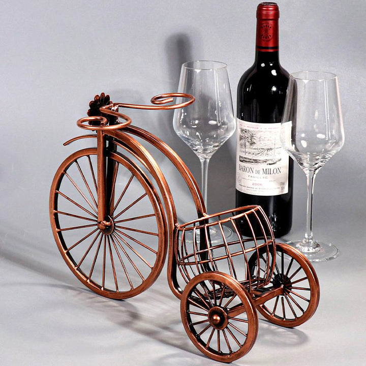 Vintage Wine Bottle Holder Bicycle Decoration - Hayes Carter