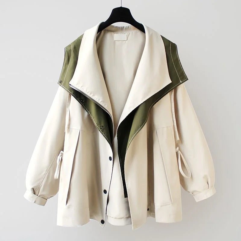 Vivienne Two - tone Coat - Hayes Carter