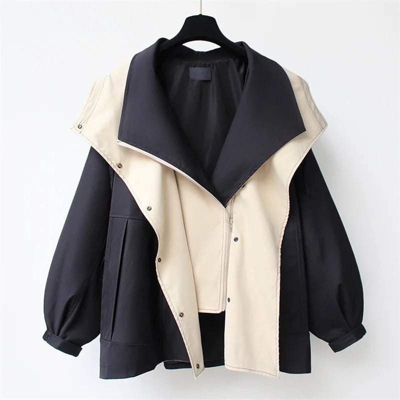 Vivienne Two - tone Coat - Hayes Carter