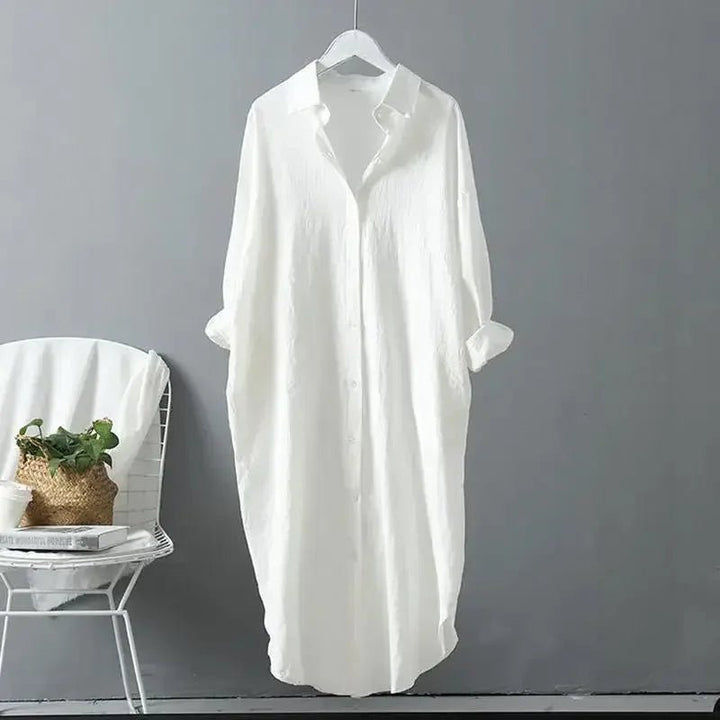 Women's Mary Shirt Dress Cotton Linen - Hayes Carter