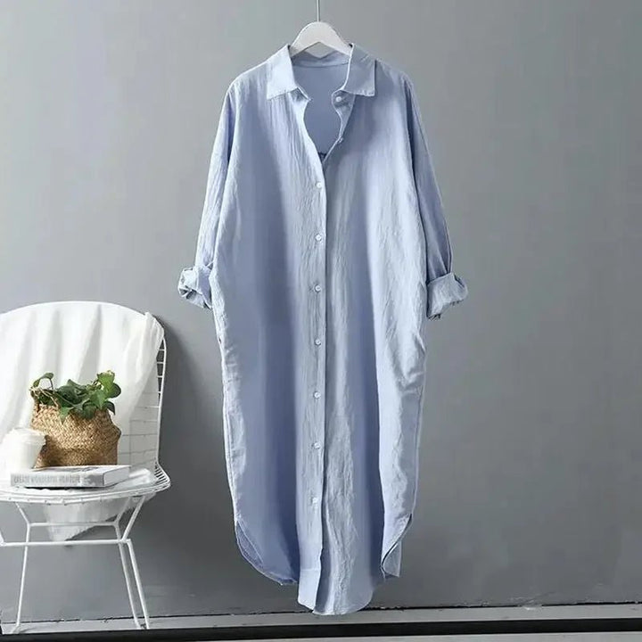 Women's Mary Shirt Dress Cotton Linen - Hayes Carter