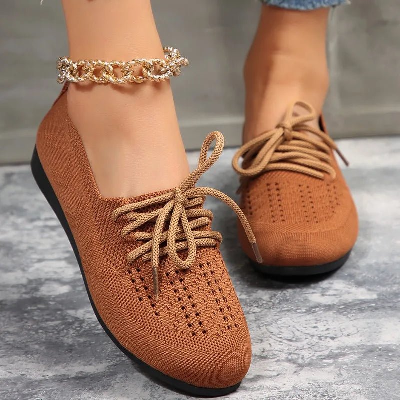 Women's Sophia Lace - up Flats - Hayes Carter