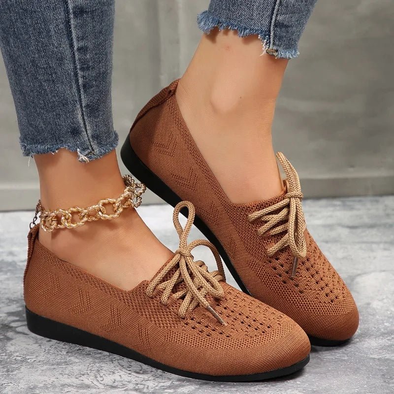 Women's Sophia Lace - up Flats - Hayes Carter