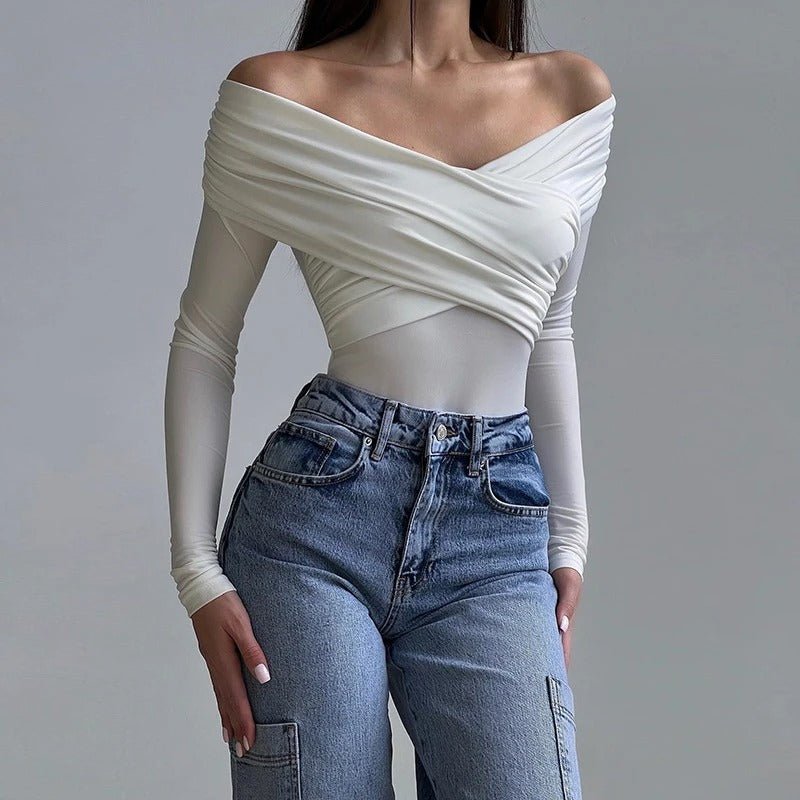 Zenata Off - Shoulder Bodysuit - Hayes Carter